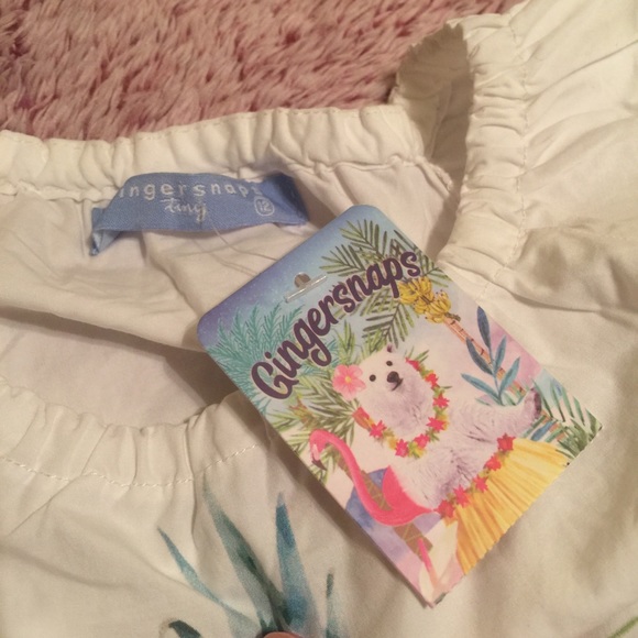 Toddler Tropical Crop Top (NWT) - Picture 3 of 3